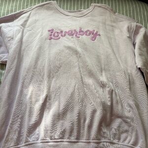 Women's Size 2XL Comfort Colors Loverboy Lilac Crewneck